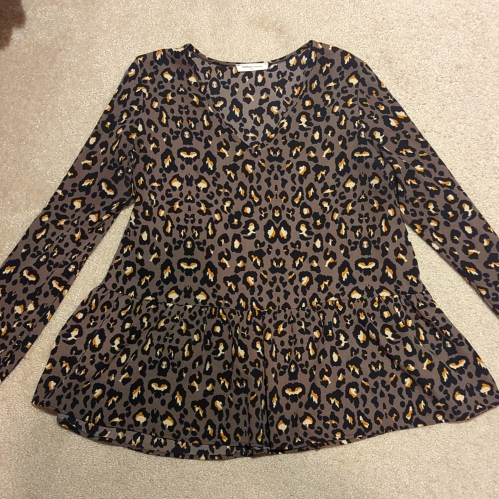 Leopard print blouse